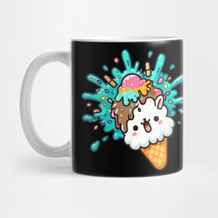 Tilted lama ice cream Mug